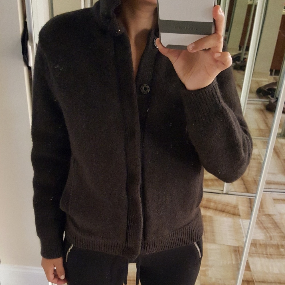 BANANA REPUBLIC fine merino wool bomber jacket XS